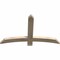 Ekena Millwork Bellingham Rough Sawn Timber Gable Bracket, Douglas Fir, 48"W x 30"H x 2"D x 4"F, 15/12 Pitch GBW048X30X0204BEL00RDF - alternate 5